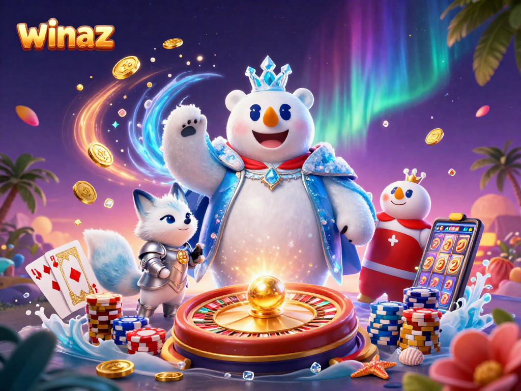 Winaz offers thrilling slots with icy royalty, spinning wheels, and dazzling gems.