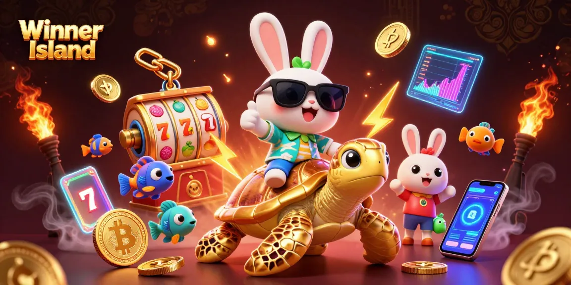 Spin and win with fun characters at Winner Island, the ultimate casino experience!